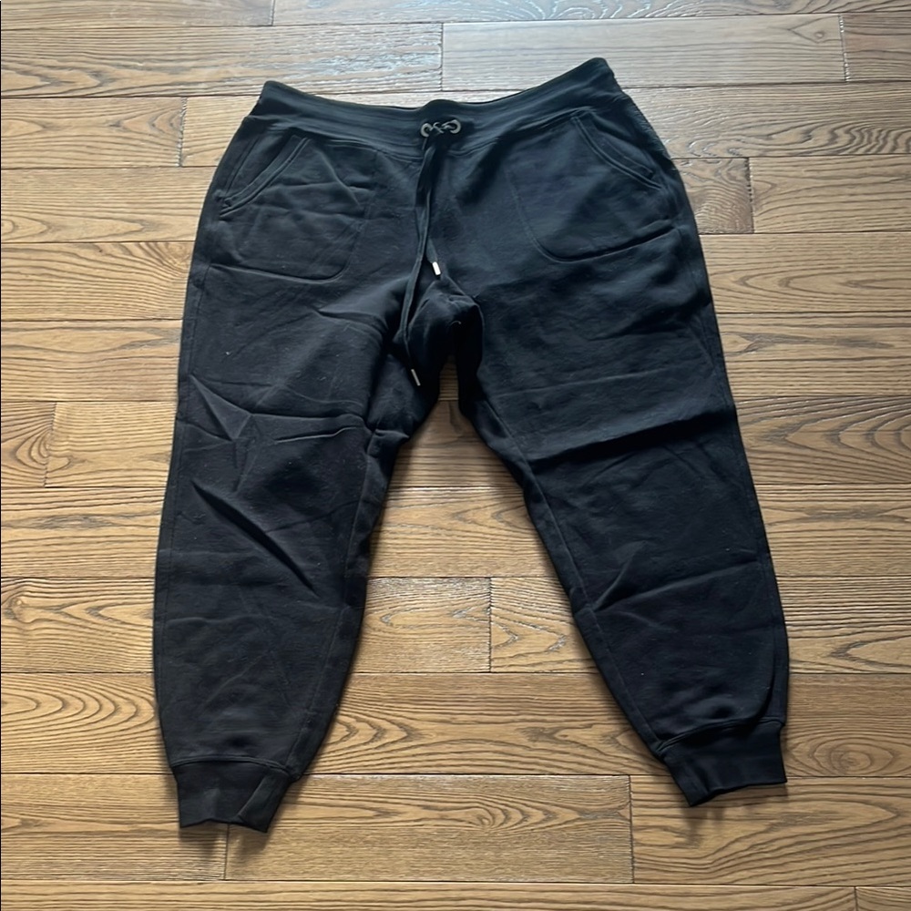 Calvin Klein Black Jogger Sweatpants with Elastic Waistband